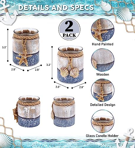 CoTa Global Silver Sea Starfish Seashell Candle Holders