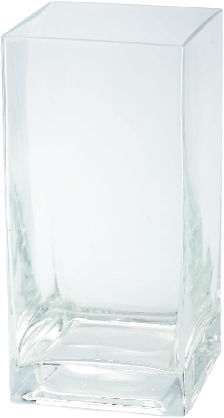 8 Transparent Clear Glass Pillar Candle Holder