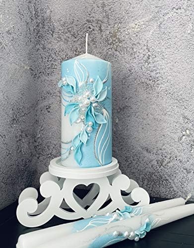Turquoise Candle Set for Weddings