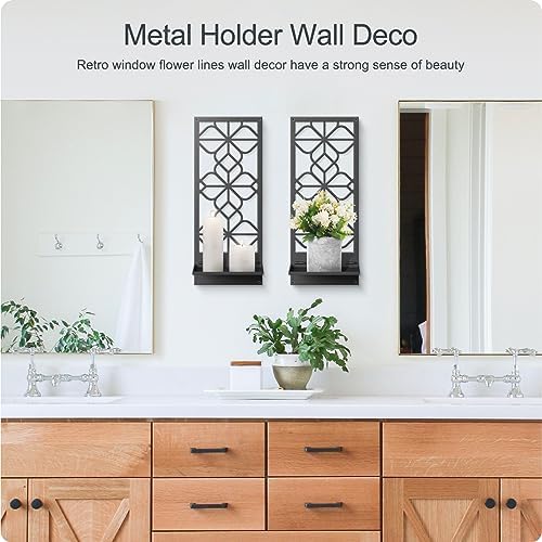 Black Metal Wall Decor Set 2-Pack
