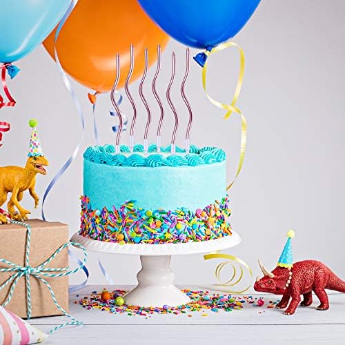 Twisted Birthday Candles with Holders