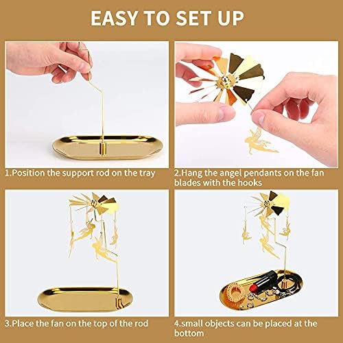 Glistening Gold Elf Candle Holder