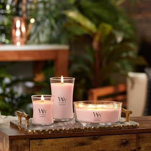 WoodWick Vanilla Sea Salt Scented Medium Hourglass Candle