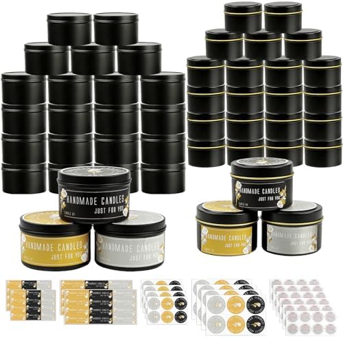Connoo 24-Piece Candle Tins
