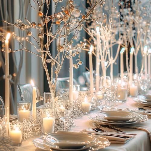 MTLEE Hand-Poured Candle Holder Set 54-Piece