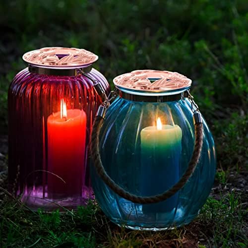 VOSAREA Candle Shade Topper Rose Gold Metal Shade for Jar Candles