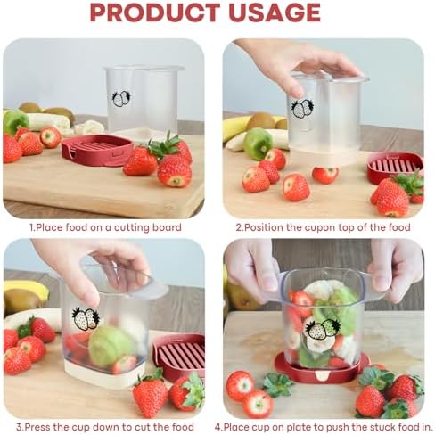 Premium Fruit Slicer with Brush
