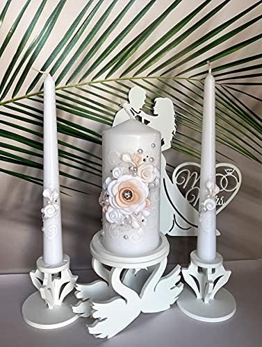 Elegant Wedding Candle Set