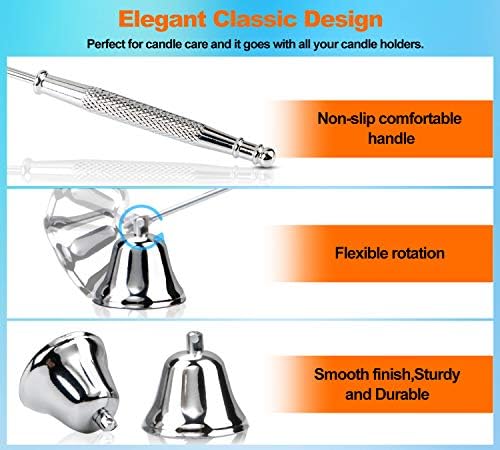 Elegant Long-Handle Stainless Steel Candle Snuffer