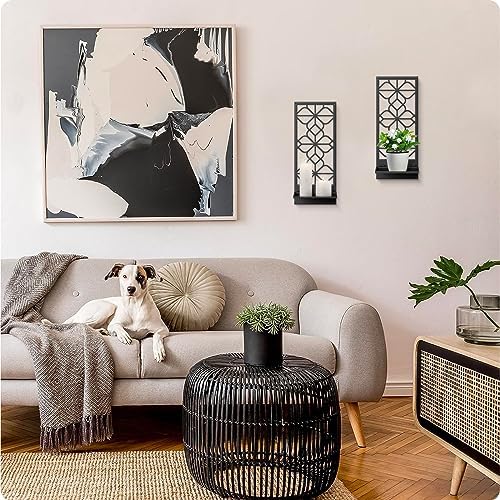 Black Metal Wall Decor Set 2-Pack