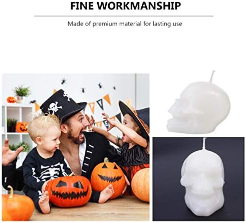 Festive Halloween Skull Candles