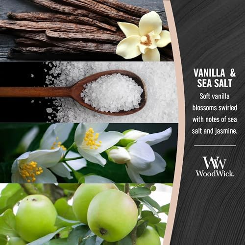 WoodWick Vanilla Sea Salt Scented Medium Hourglass Candle