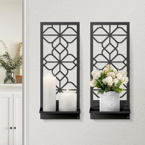Black Metal Wall Decor Set 2-Pack