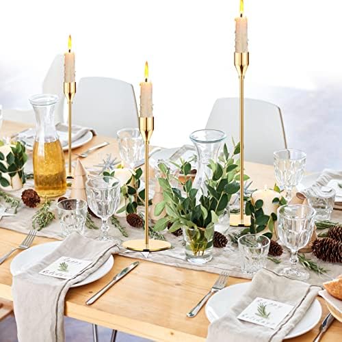 Elegant Gold Candle Holder Set for Weddings and Parties