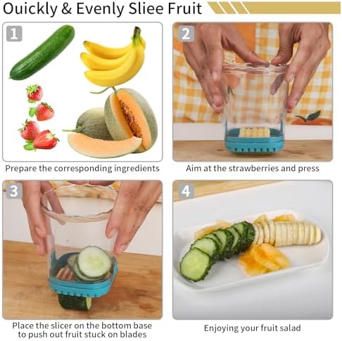 Strawberry Slicer Fruit Cutting Cup