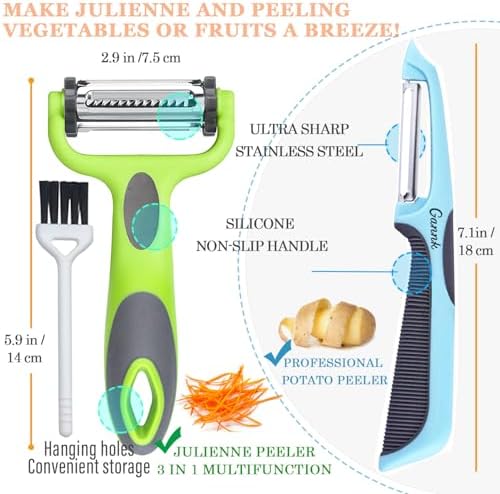 3-in-1 Flexible Vegetable Fruit Peeler