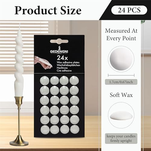 Gedengni Taper Candle Wax Dots - White