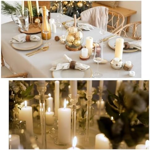 MTLEE Hand-Poured Candle Holder Set 54-Piece