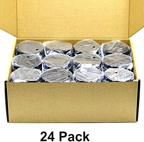 SONVIIBOXDiwali Candle Tins Black Capacity 8oz 24 Pack