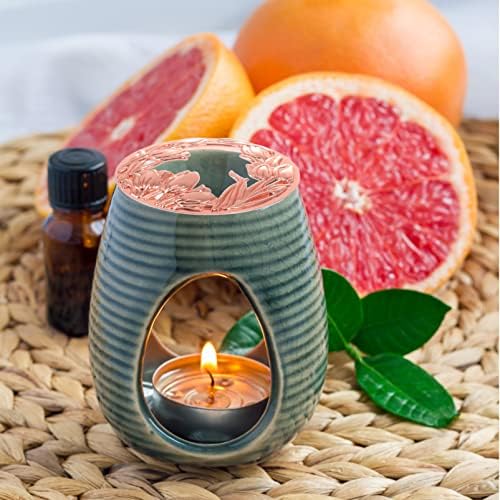 VOSAREA Candle Shade Topper Rose Gold Metal Shade for Jar Candles