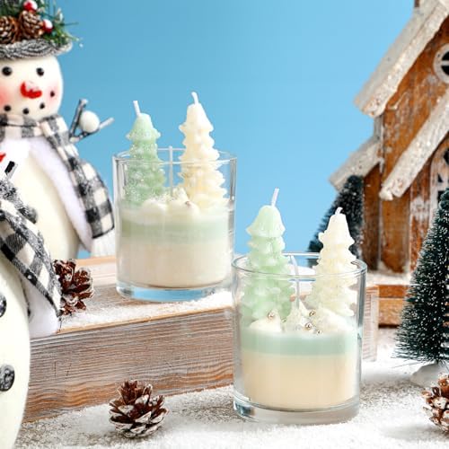 Christmas Aspen Scented Candles DE Winter Decor 2-Pack