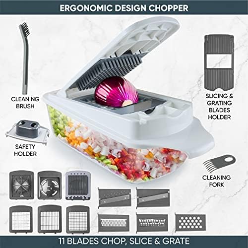 RK 22-in-1 Veggie Chopper Slicer with 11 Blades 1