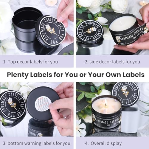 Connoo 24-Piece Candle Tins
