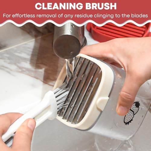 Premium Fruit Slicer with Brush