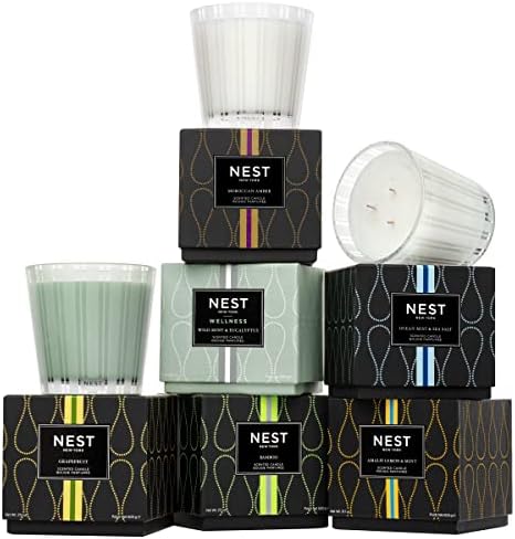 NEST Fragrances Linen Candle - Luxury Glass Elegantly burn