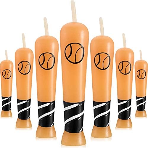 BBTO 18-Piece Baseball Bat Candle for Birthdays Parties