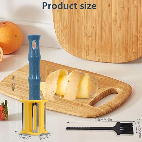 Sekonow 2Pcs 3 in 1 Vegetable Peeler with Cleaning Brush