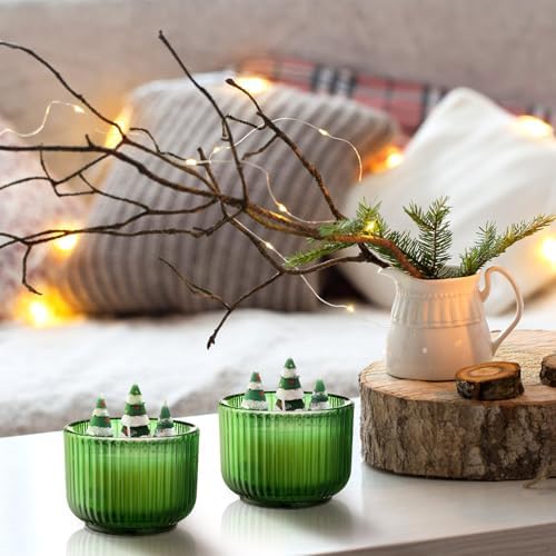 2-Piece Christmas Aspen Scented Tree Candle Set