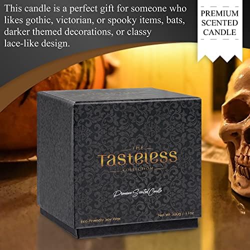 Gothic Handle Black Bat Candle