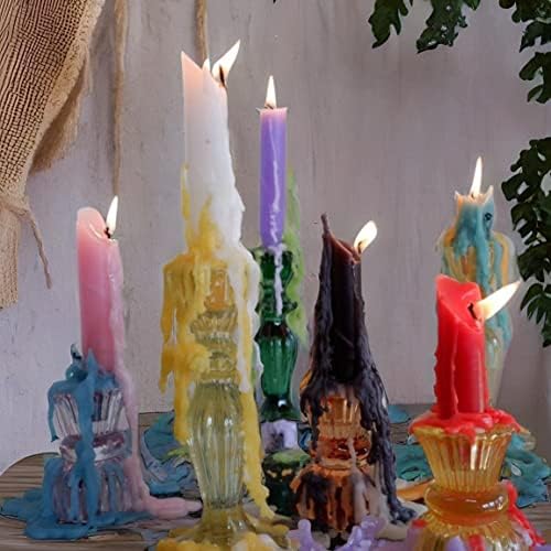 Vibrant Taper Candles in 6 Unique Sizes