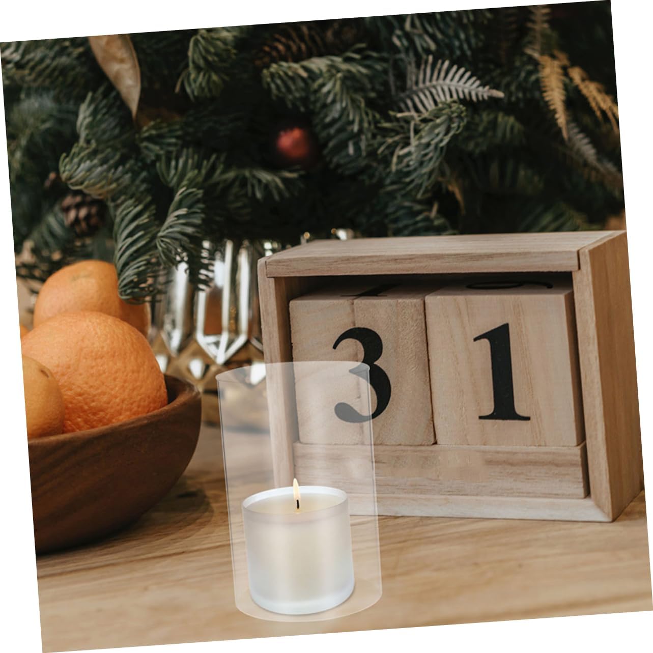 Glass Candle Holder Sleeve