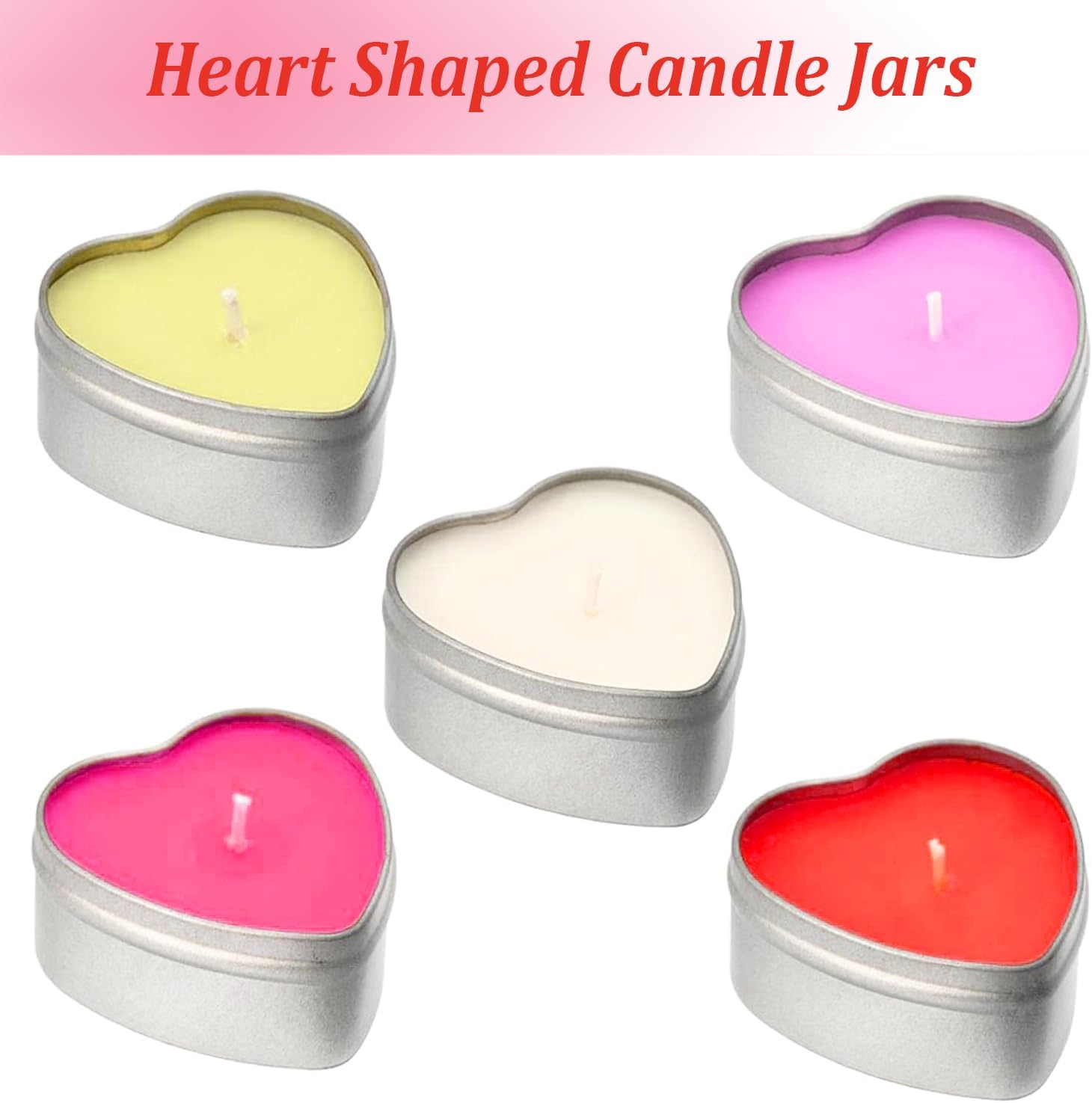 16-Piece Metal Heart Tins with lids