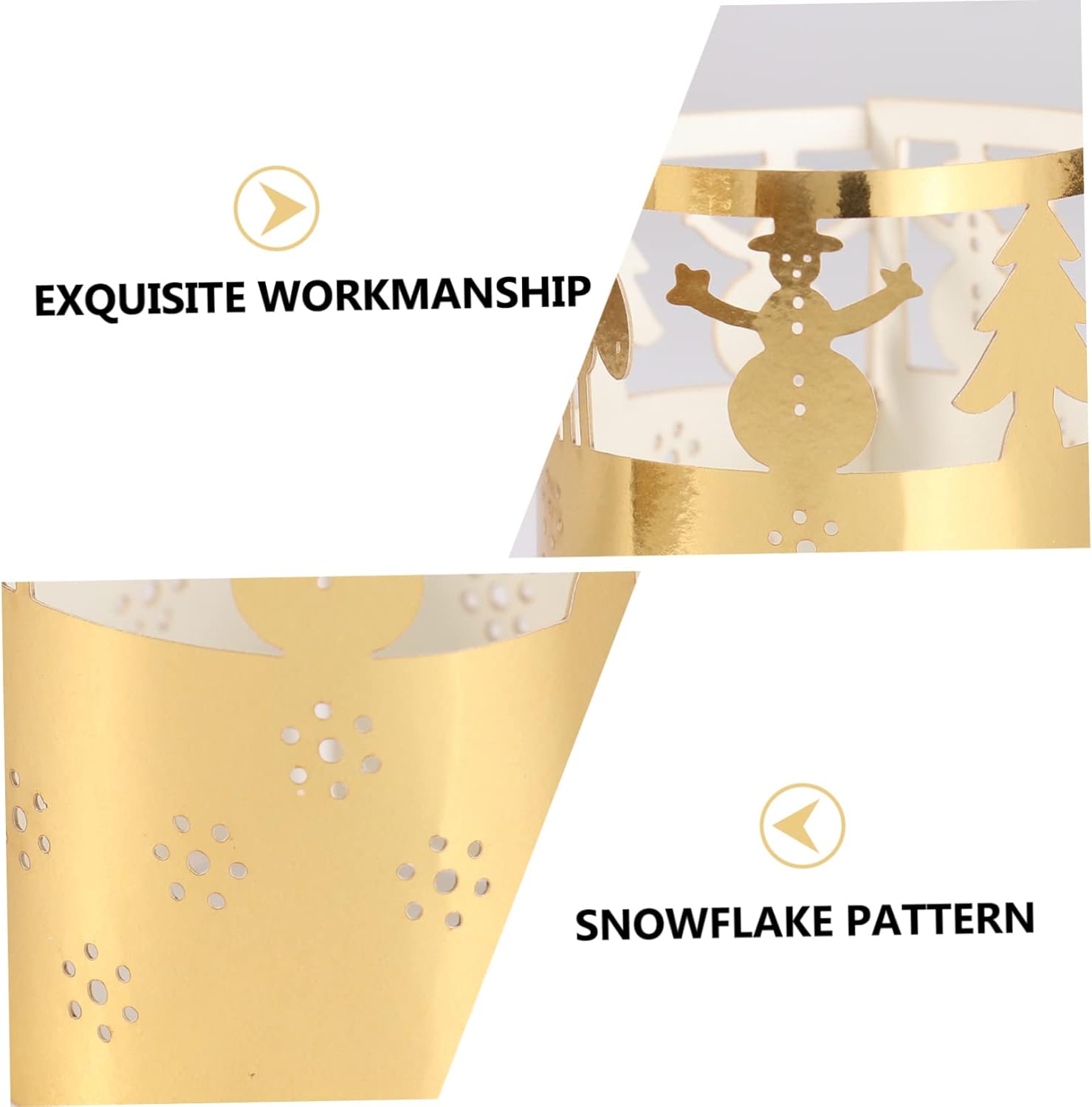 50-Pack Snowflake Candle Lampshade