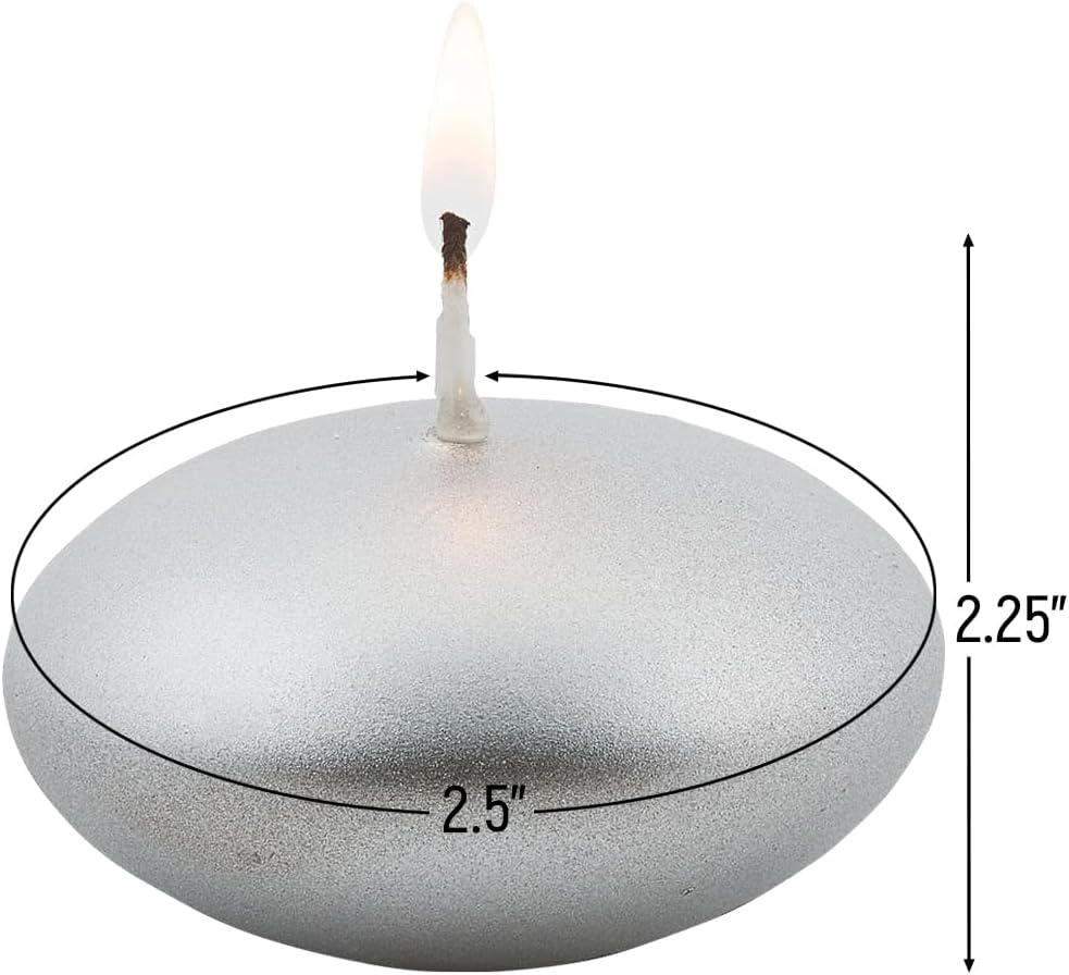 225 Silver Floating Candle Set