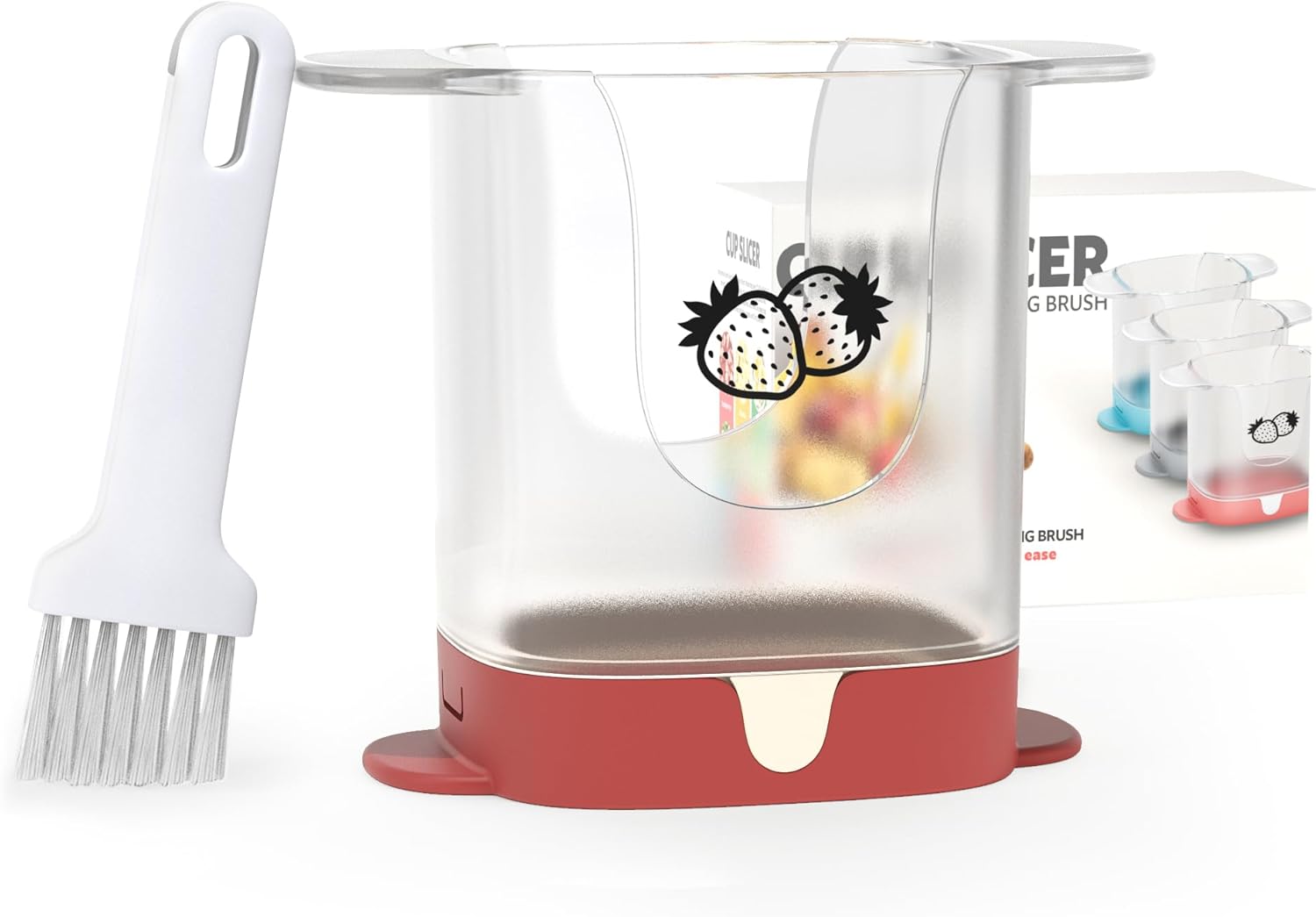 Premium Fruit Slicer with Brush