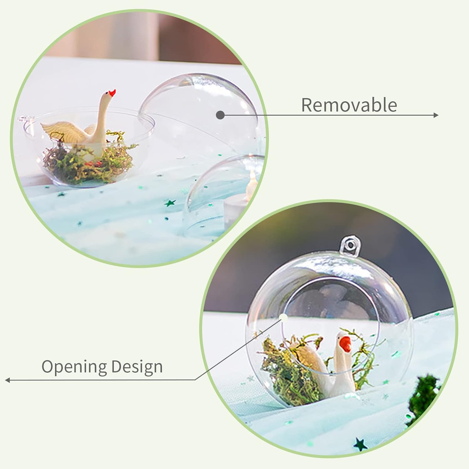 20-Piece Hanging Acrylic Holds for Tealights