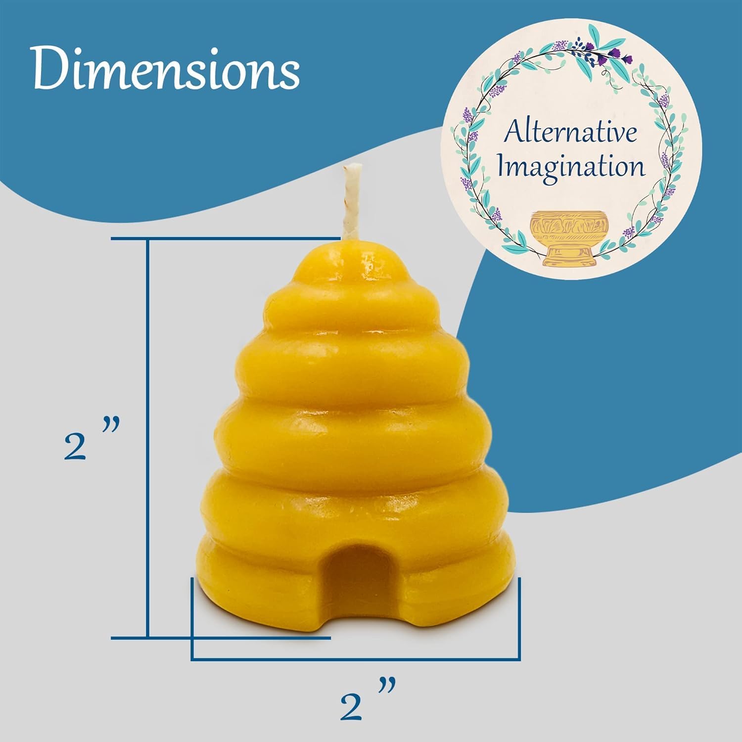 Pure Beeswax Beehive Candles Pack of 4