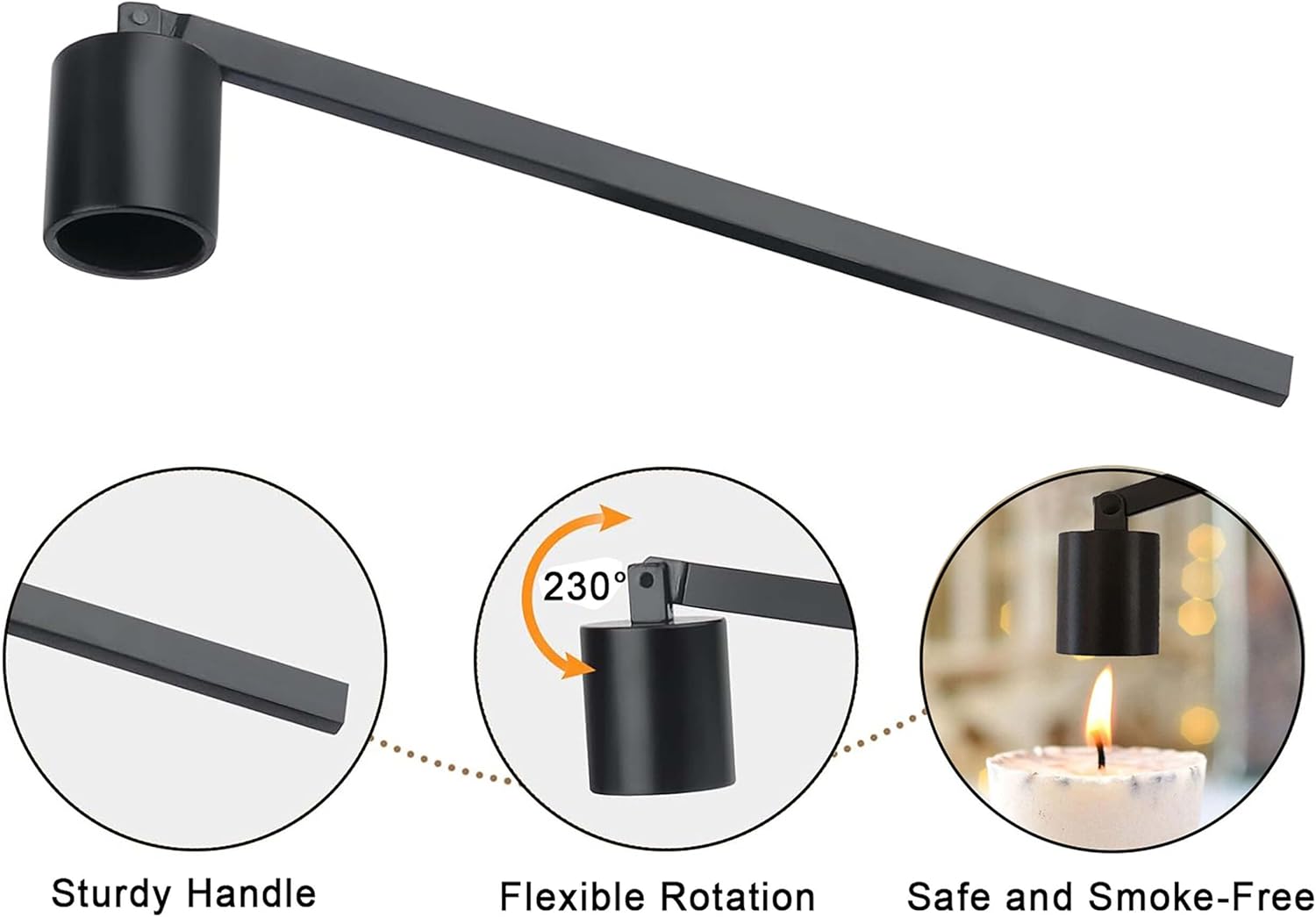 JHZABPO Quick Extinguish Candle with Long Handle