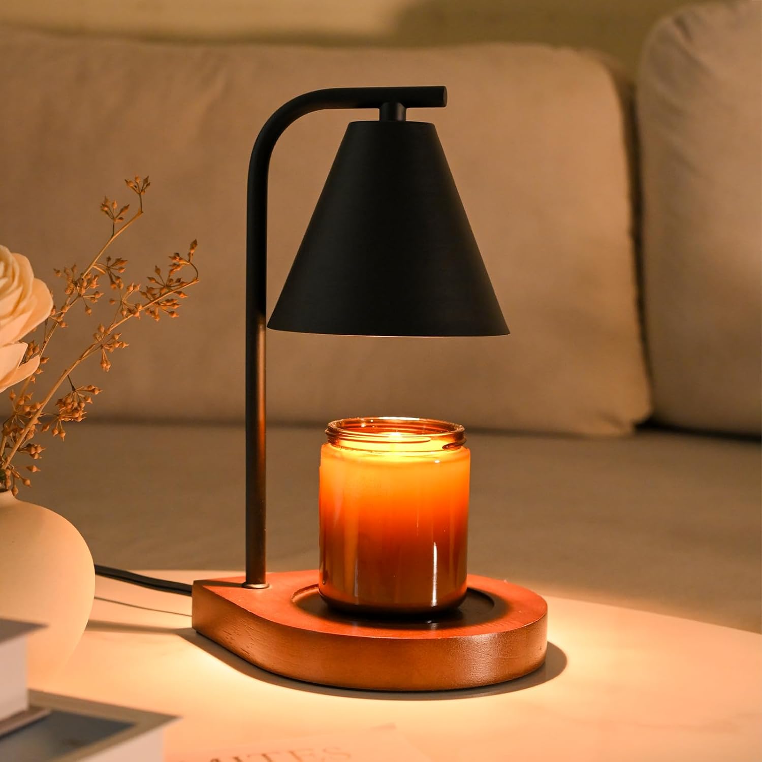 Sokcvsea Candle Warmer Lamp Dimmable Secure Design for Secure Use