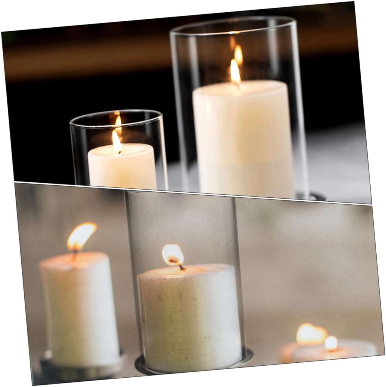 Elegance Glass Candle Holder
