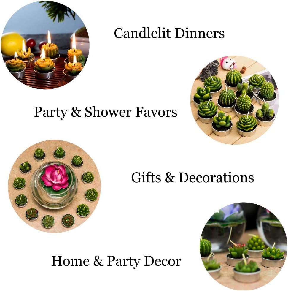 Fancy Cactus Mounted Tealights