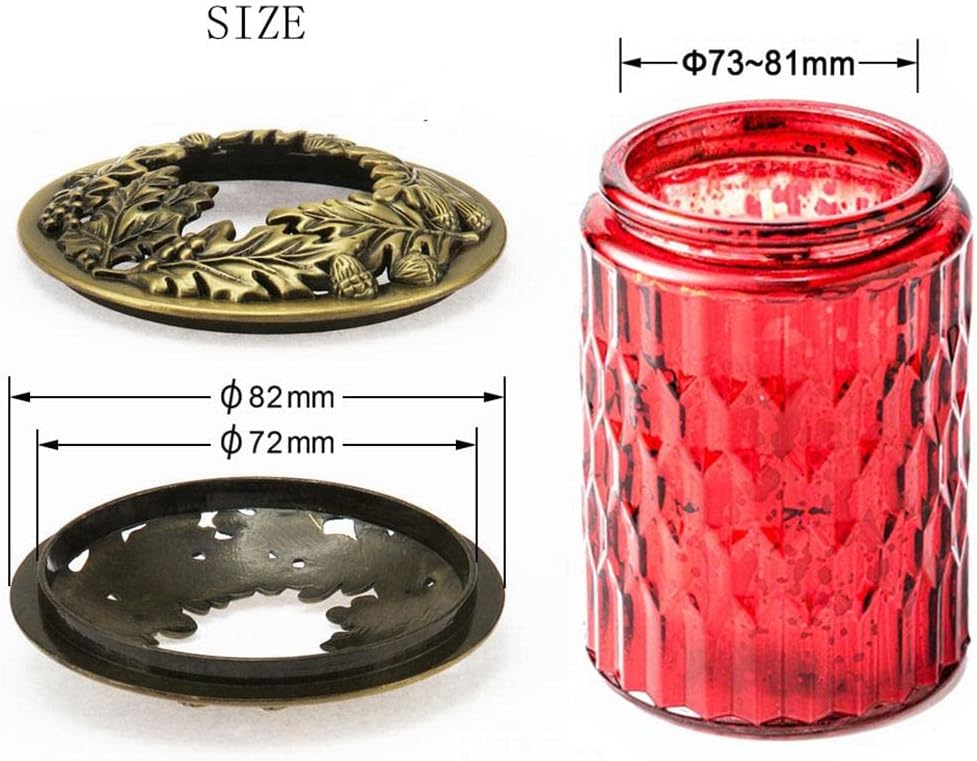 Snowflake Candle Shade for 73-81mm Jar Candles