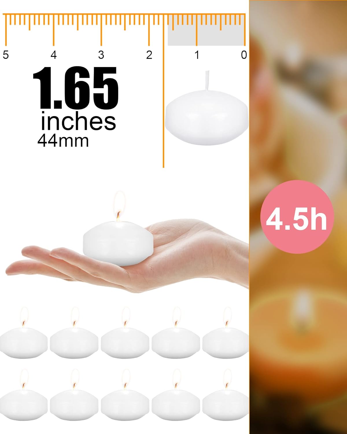 Perfect Unscented Floating Candles