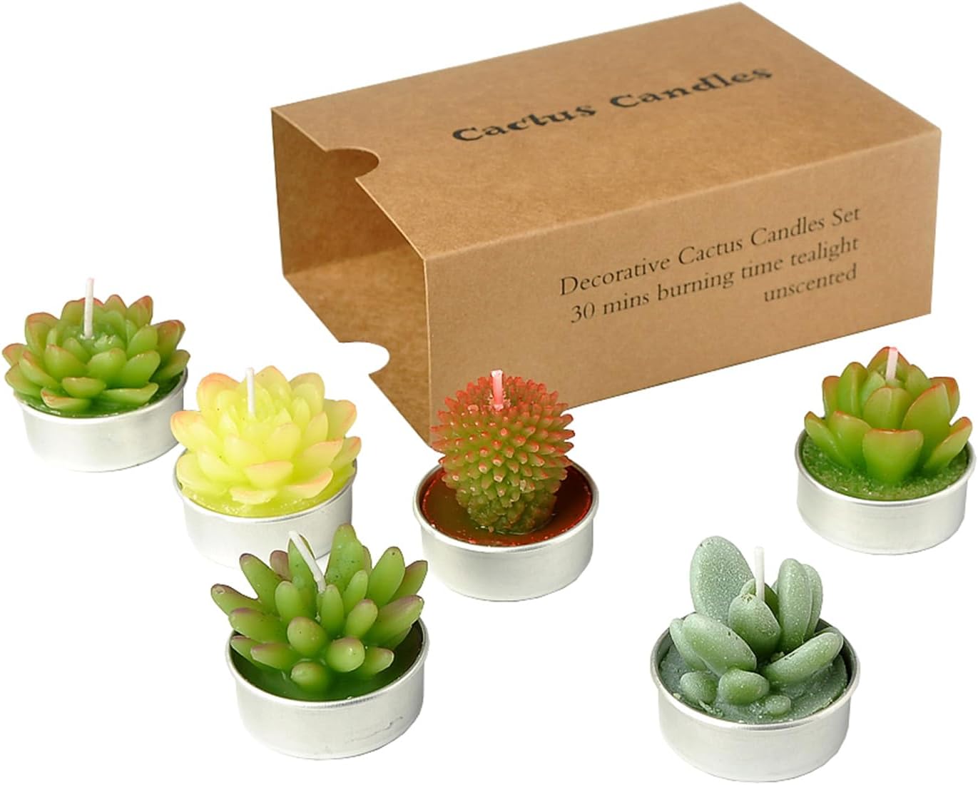 Delicate Cactus Tealight Candles