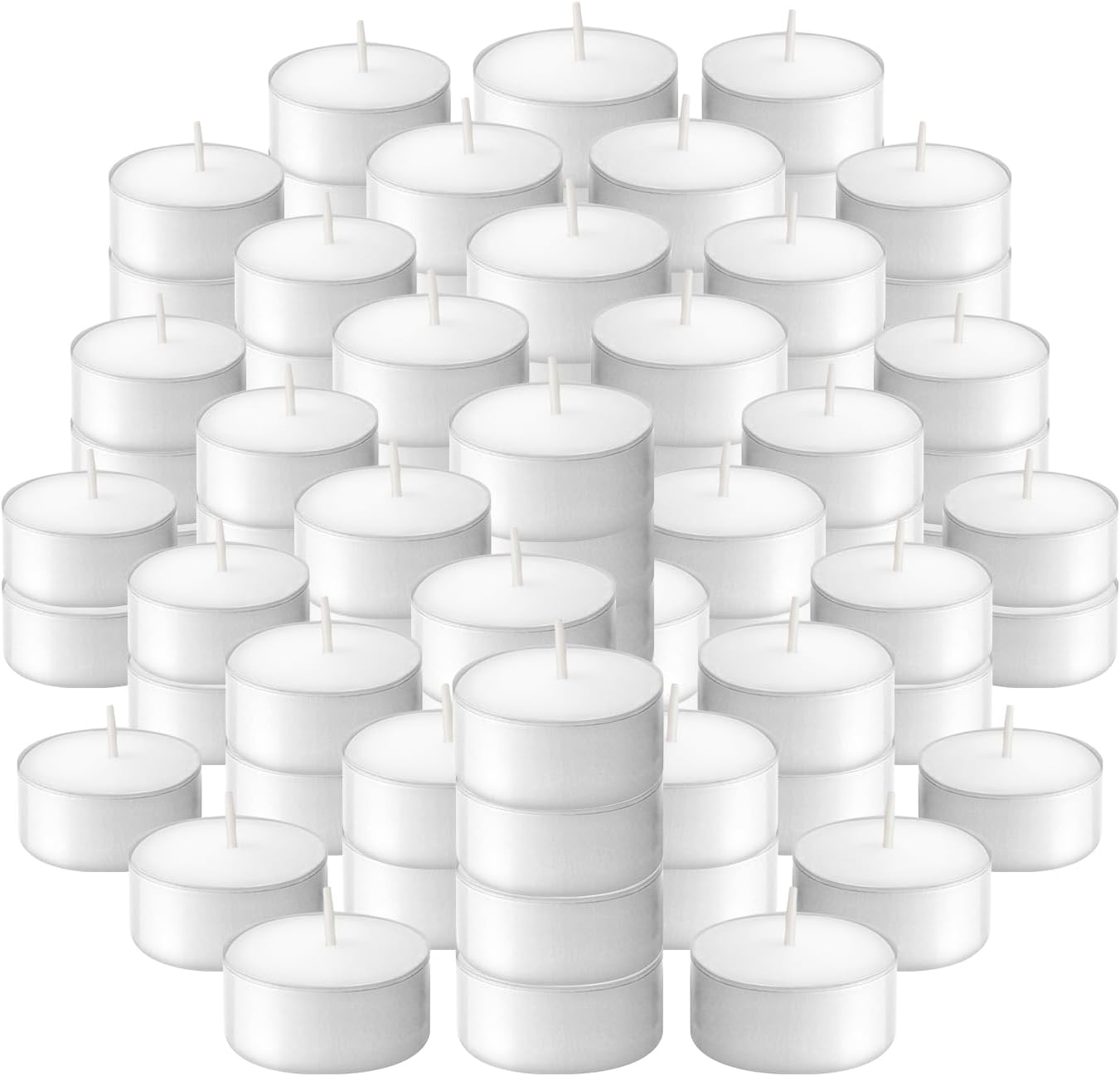 Bolsius 70-Count White Votives - Perfect Choice Small 6-Hr Burn