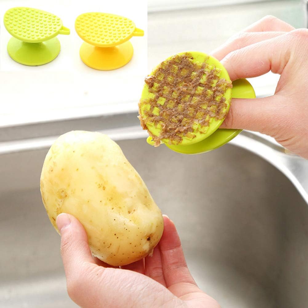 1pc Efficient Vegetable Peeler Carrot Potato Ginger Voter Brush Sanfly
